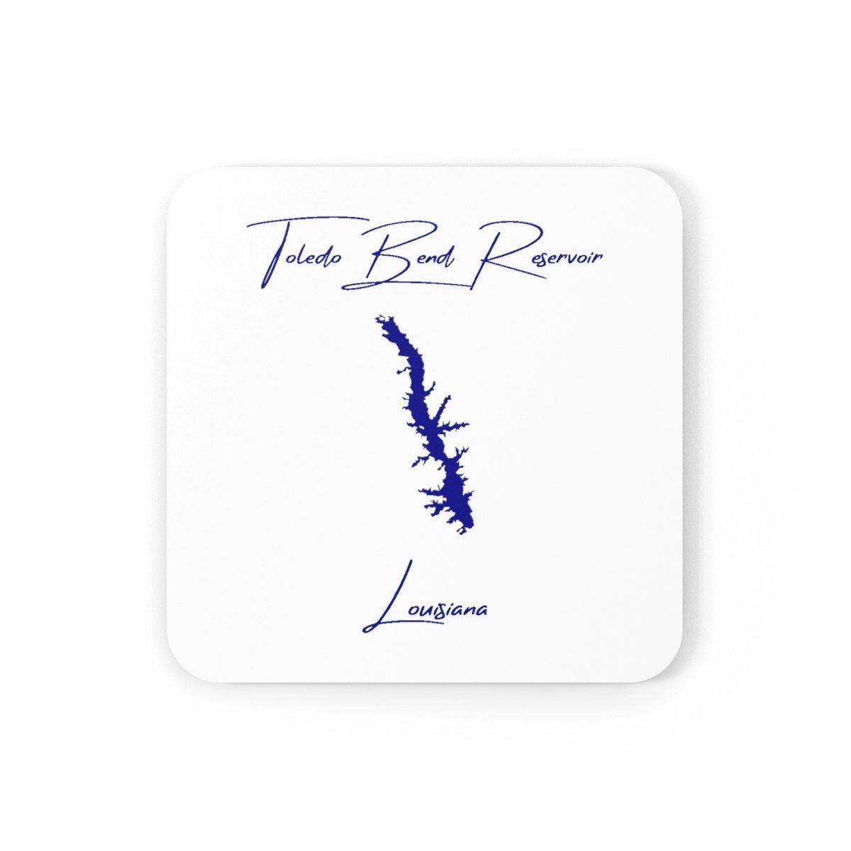 Louisiana  Toledo  Bend  Reservoir  Coaster  Set  front  position  view  from  front  3.75  x  3.75.webp