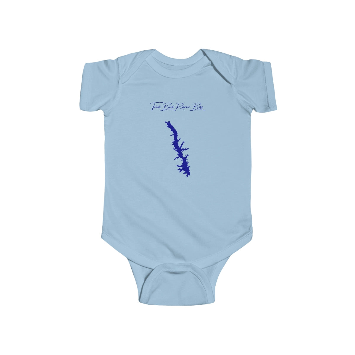 Louisiana  Toledo  Bend  Reservoir  Onesie  front  position  view  from  front  light  blue.webp