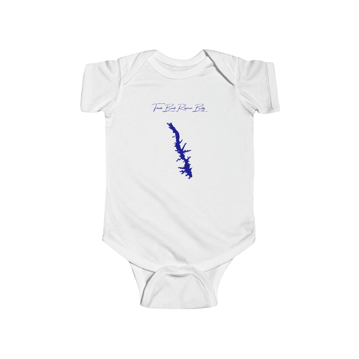 Louisiana  Toledo  Bend  Reservoir  Onesie  front  position  view  from  front  white.webp