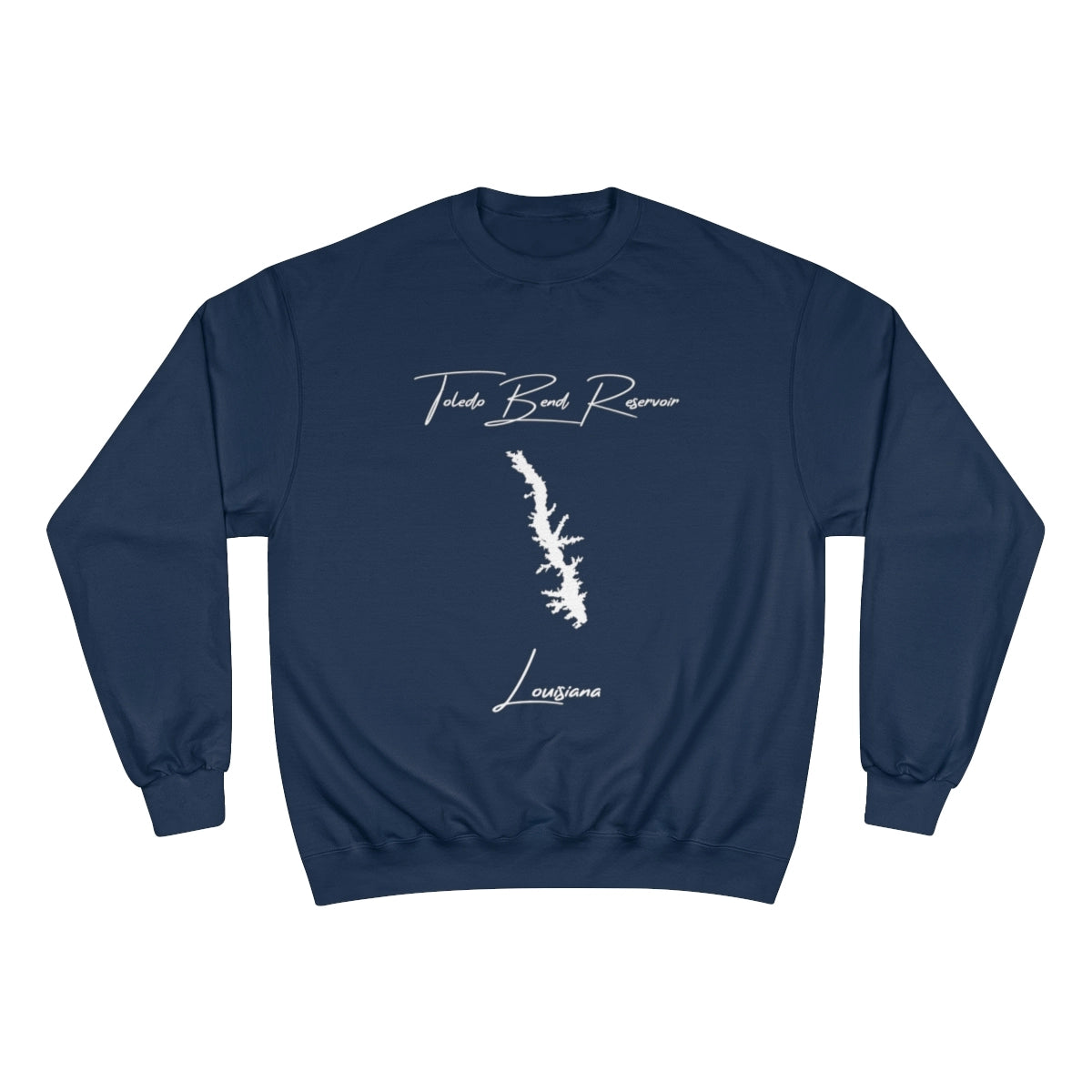 Louisiana  Toledo  Bend  Reservoir  Sweatshirt  front  position  view  from  front  navy.webp