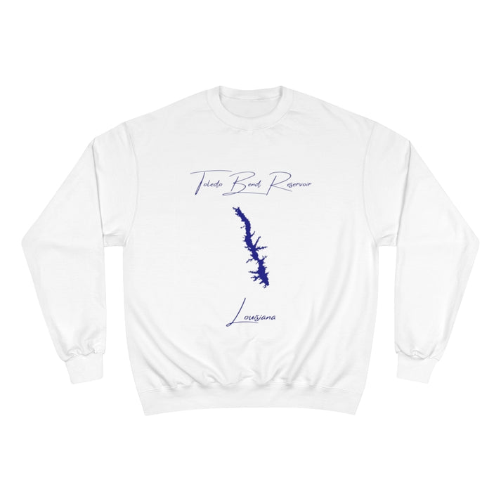 Louisiana  Toledo  Bend  Reservoir  Sweatshirt  front  position  view  from  front  white.webp