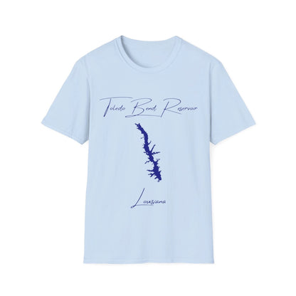 Louisiana  Toledo  Bend  Reservoir  T-shirt  front  position  view  from  front  light  blue.webp