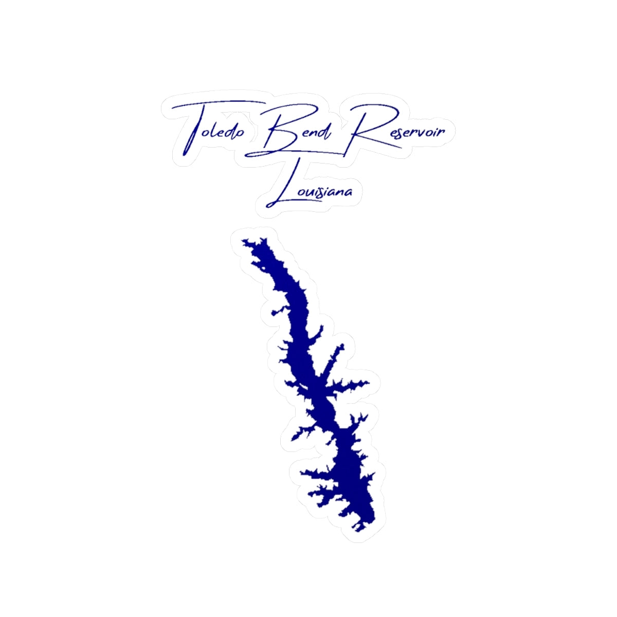Louisiana  Toledo  Bend  Reservoir  Vinyl  Decal  other  position  view  from  front  4  x  6.webp