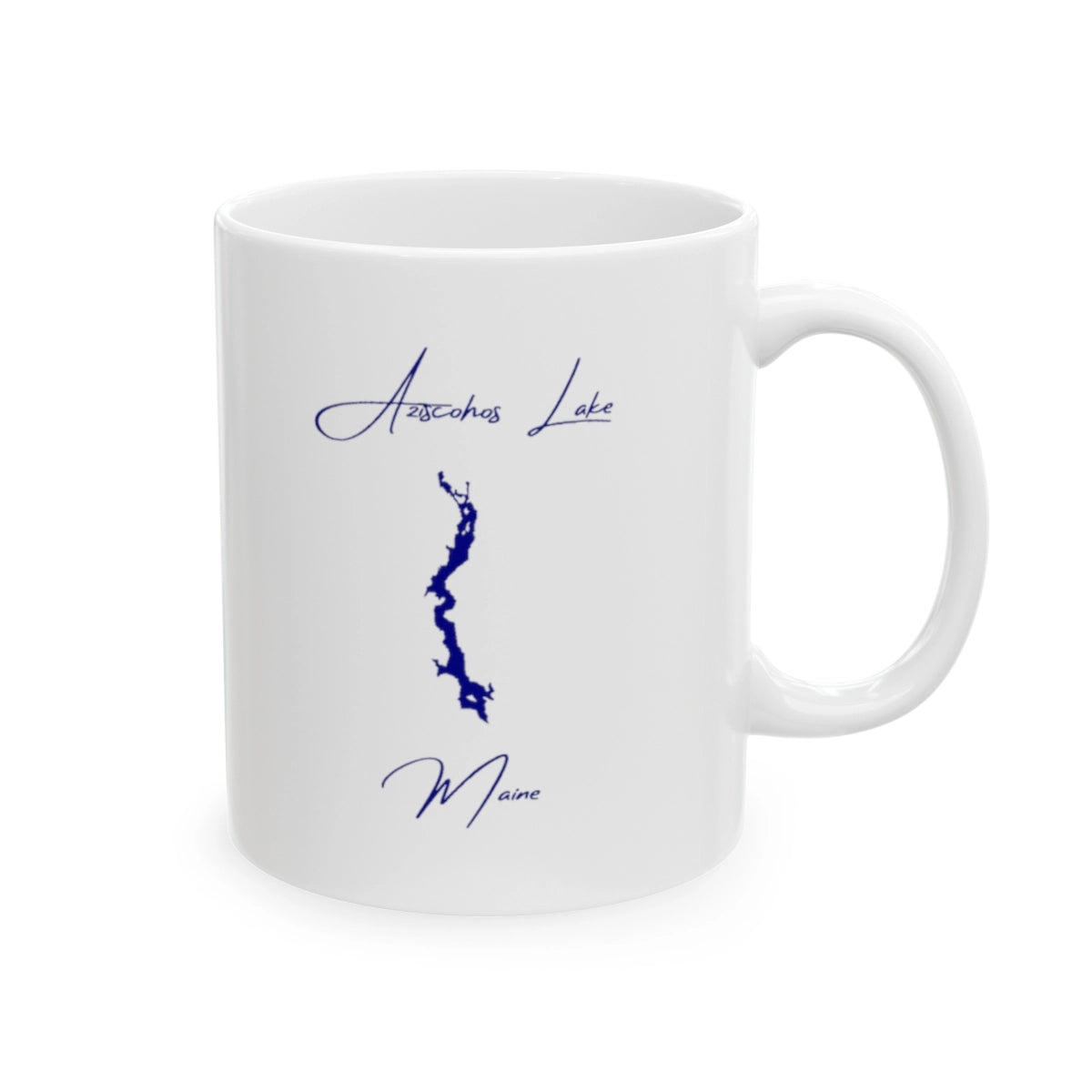 Maine  Aziscohos  Lake  Ceramic  Mug  other  position  view  from  right  11oz.webp