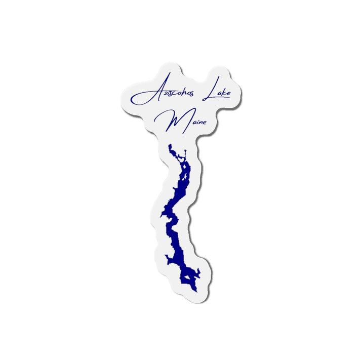 Maine  Aziscohos  Lake  Die  Cut  Magnet  front  position  view  from  front  4  x  4.webp