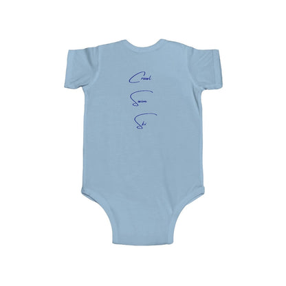 Maine  Aziscohos  Lake  Onesie  back  position  view  from  back  light  blue.webp