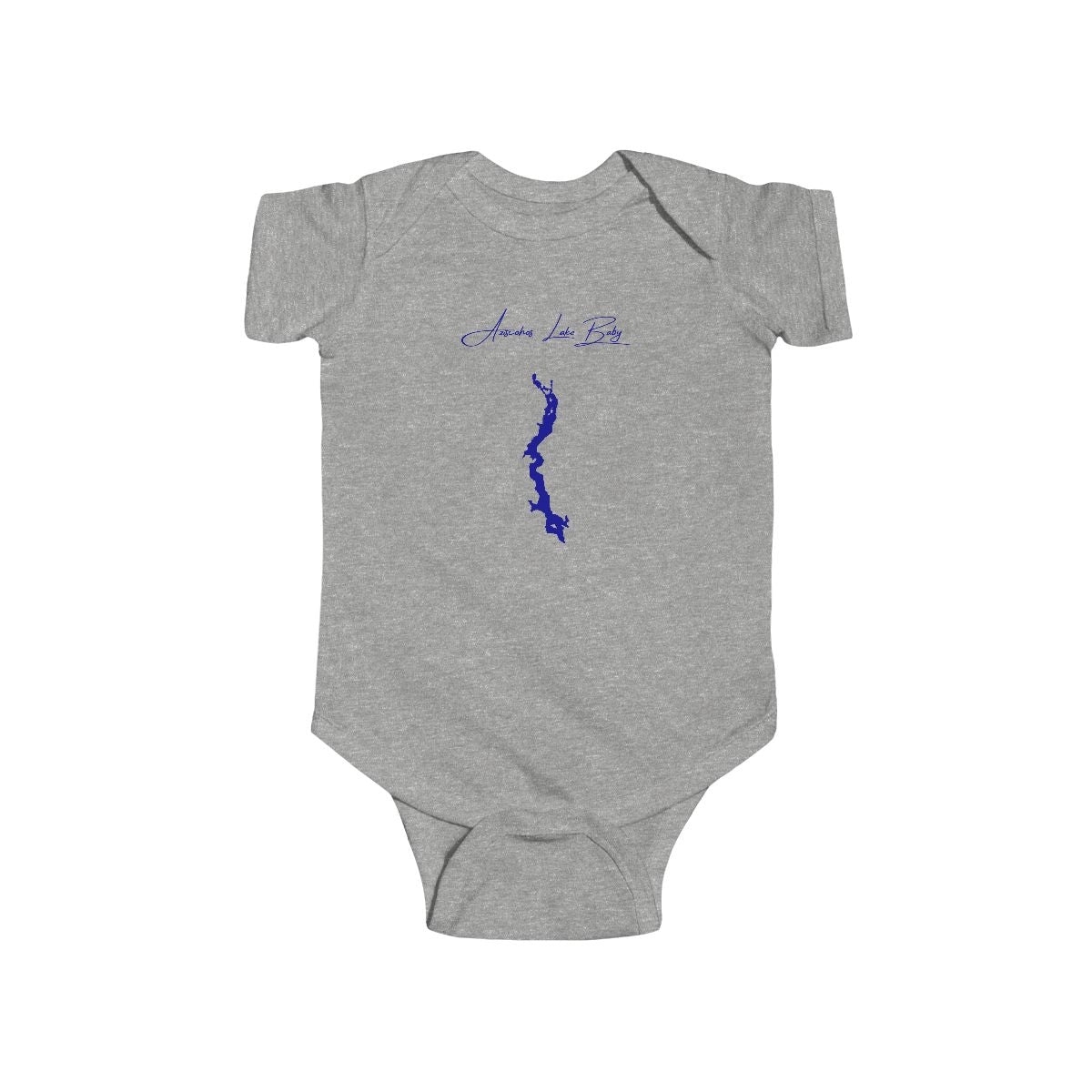 Maine  Aziscohos  Lake  Onesie  front  position  view  from  front  heather.webp