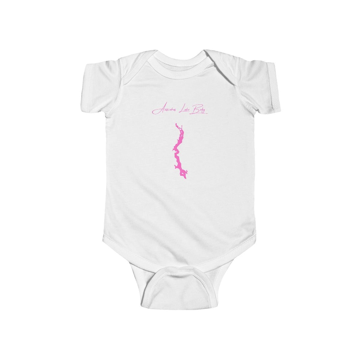Maine  Aziscohos  Lake  Onesie  front  position  view  from  front  white.webp