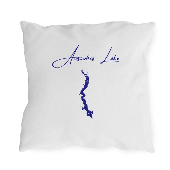 Maine  Aziscohos  Lake  Outdoor  Pillow  back  position  view  from  back  18  x  18.webp