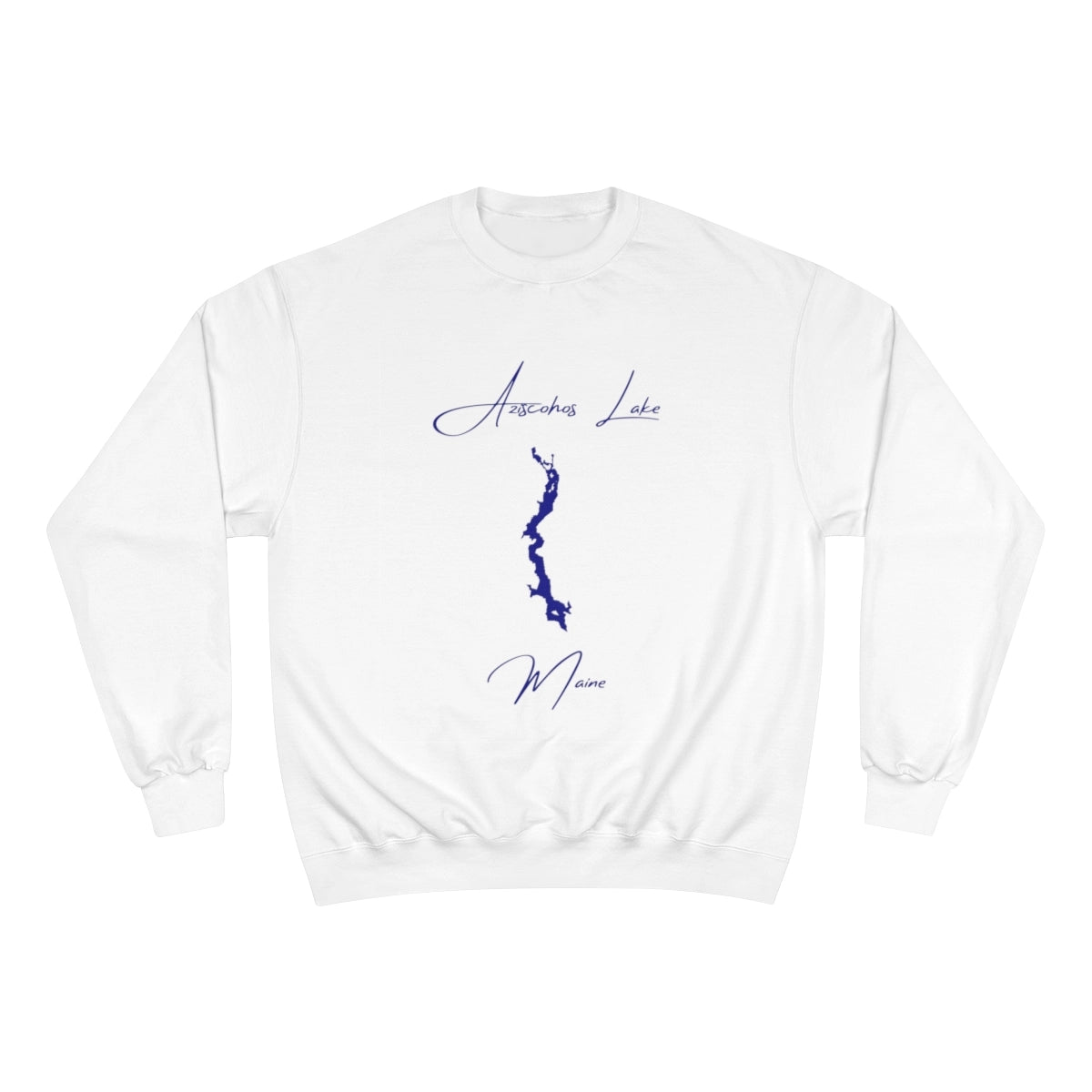 Maine  Aziscohos  Lake  Sweatshirt  front  position  view  from  front  white.webp