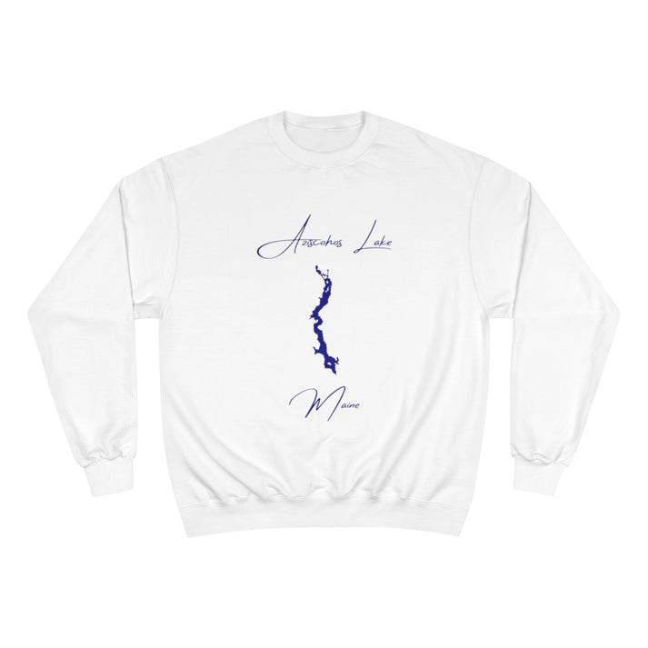 Maine  Aziscohos  Lake  Sweatshirt  front  position  view  from  front  white.webp