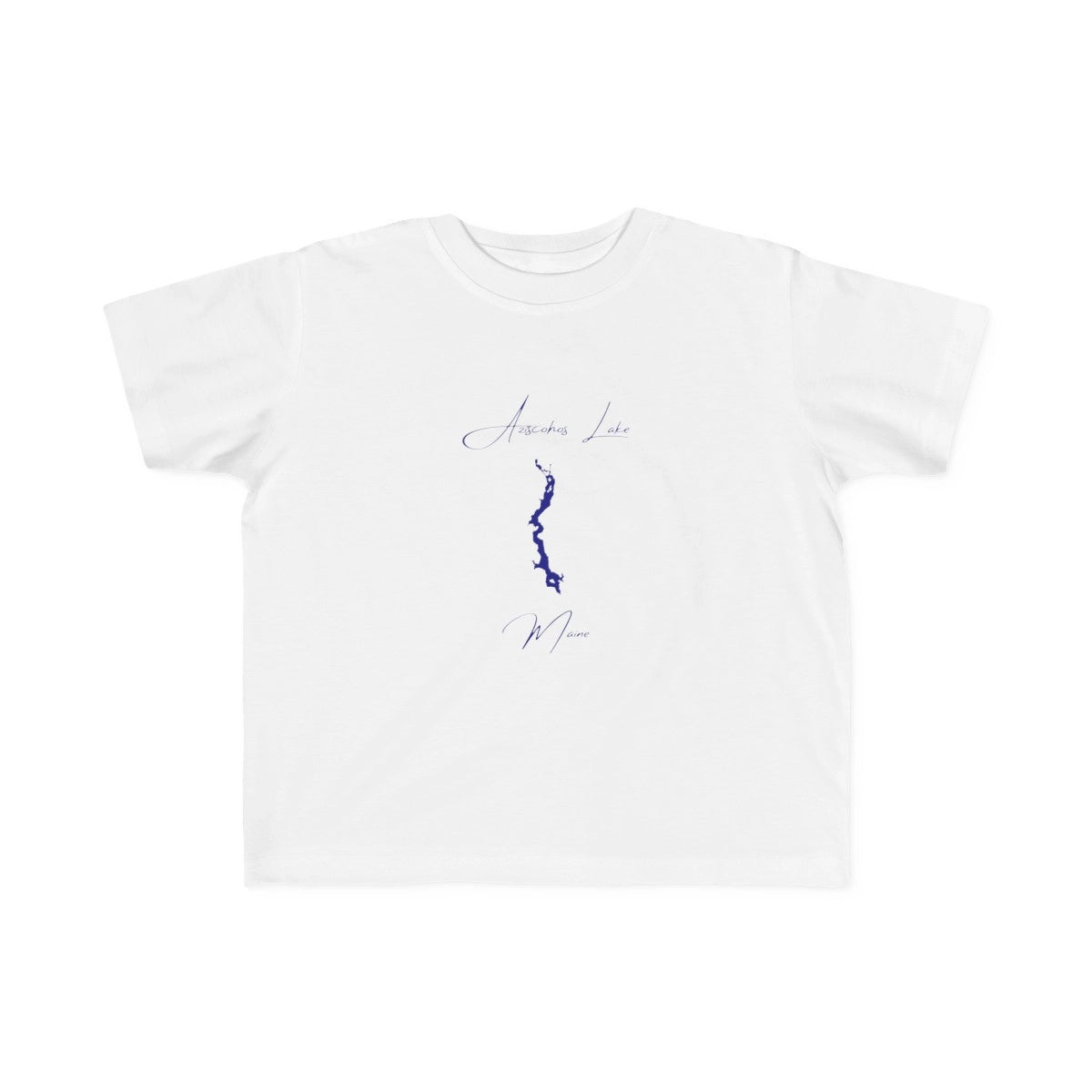 Maine  Aziscohos  Lake  Toddler  T-shirt  front  position  view  from  front  white.webp