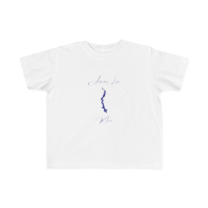 Maine  Aziscohos  Lake  Toddler  T-shirt  front  position  view  from  front  white.webp