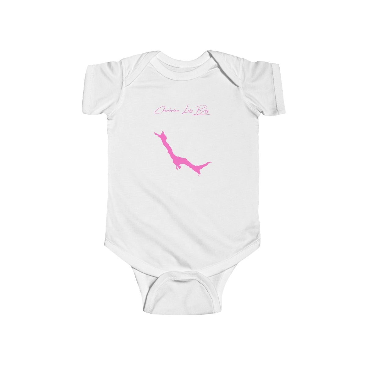 Maine  Chamberlain  Lake  Onesie  front  position  view  from  front  white.webp