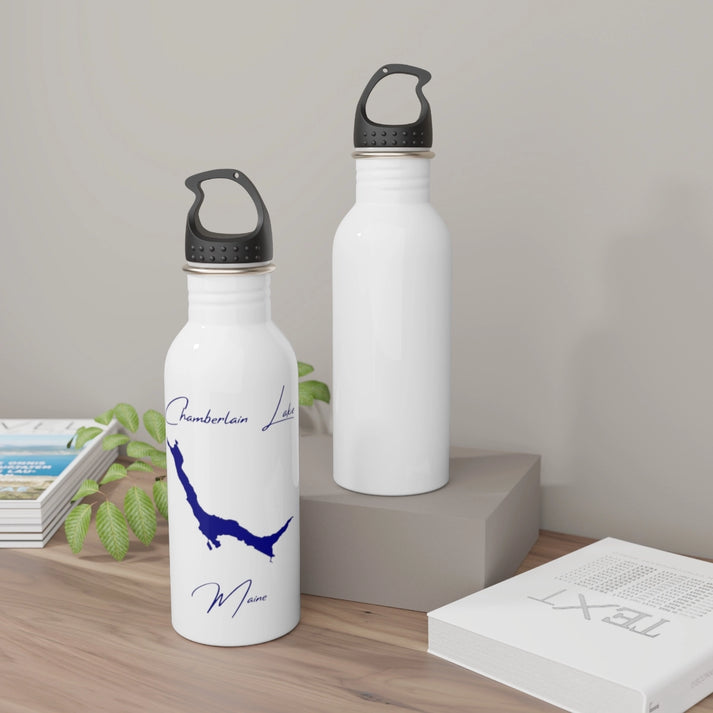 Maine  Chamberlain  Lake  Water  bottle  other  position  view  from  context-2  white.webp