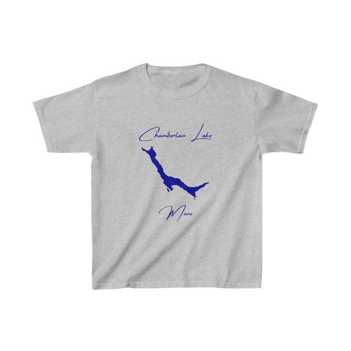 Maine  Chamberlain  Lake  Youth  T-shirt  front  position  view  from  front  sport  grey.webp
