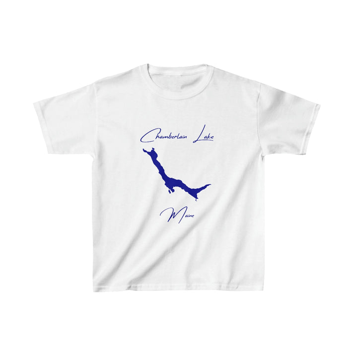 Maine  Chamberlain  Lake  Youth  T-shirt  front  position  view  from  front  white.webp
