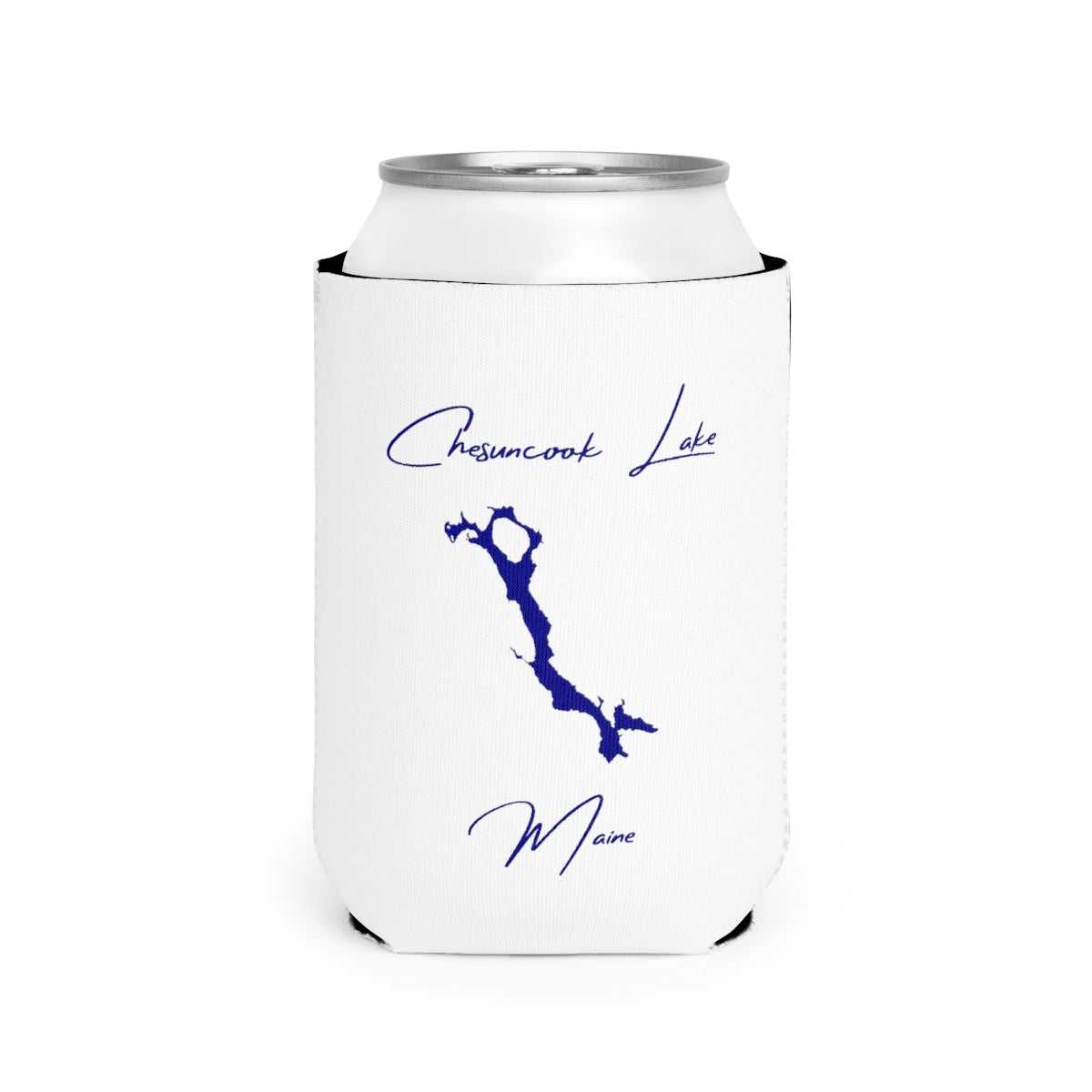 Maine  Chesuncook  Lake  Can  Koozie  front  position  view  from  front-2  white.webp