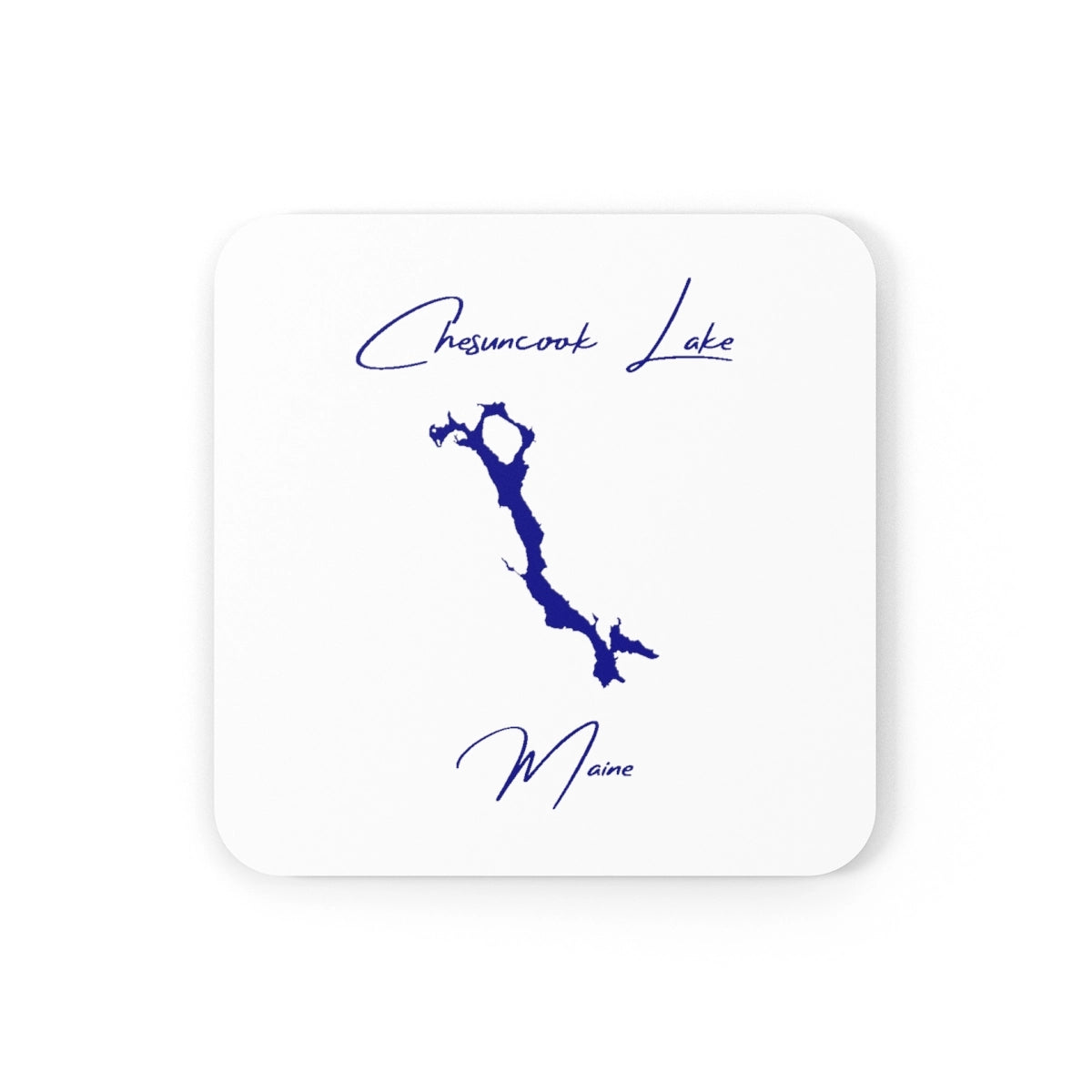 Maine  Chesuncook  Lake  Coaster  Set  front  position  view  from  front  3.75  x  3.75.webp