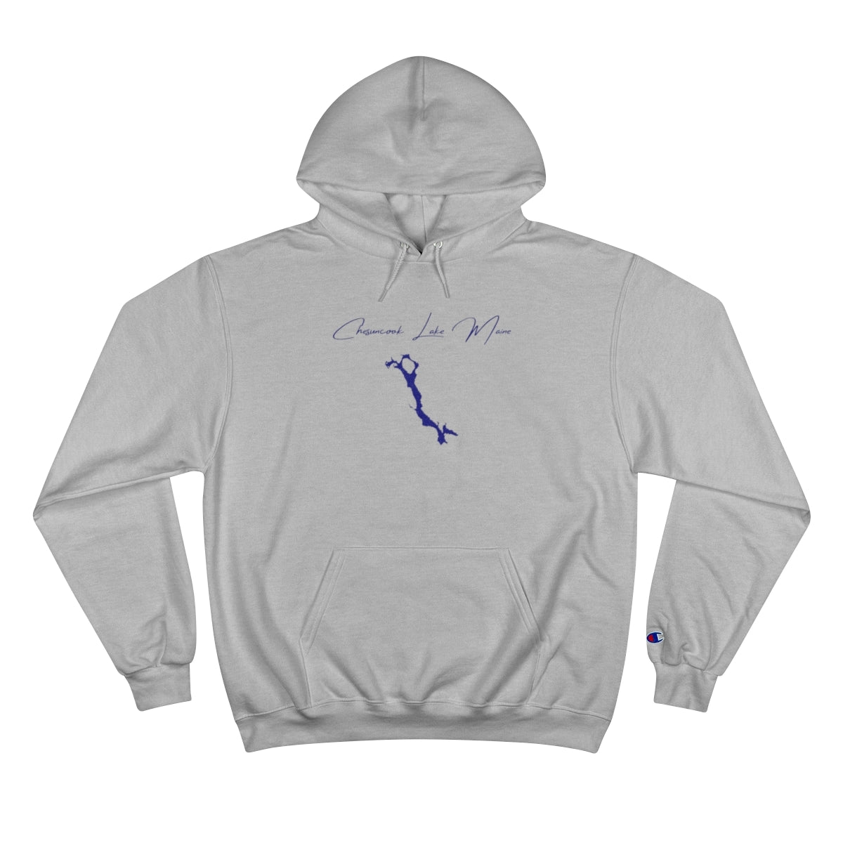 Maine  Chesuncook  Lake  Hoodie  front  position  view  from  front  light  steel.webp
