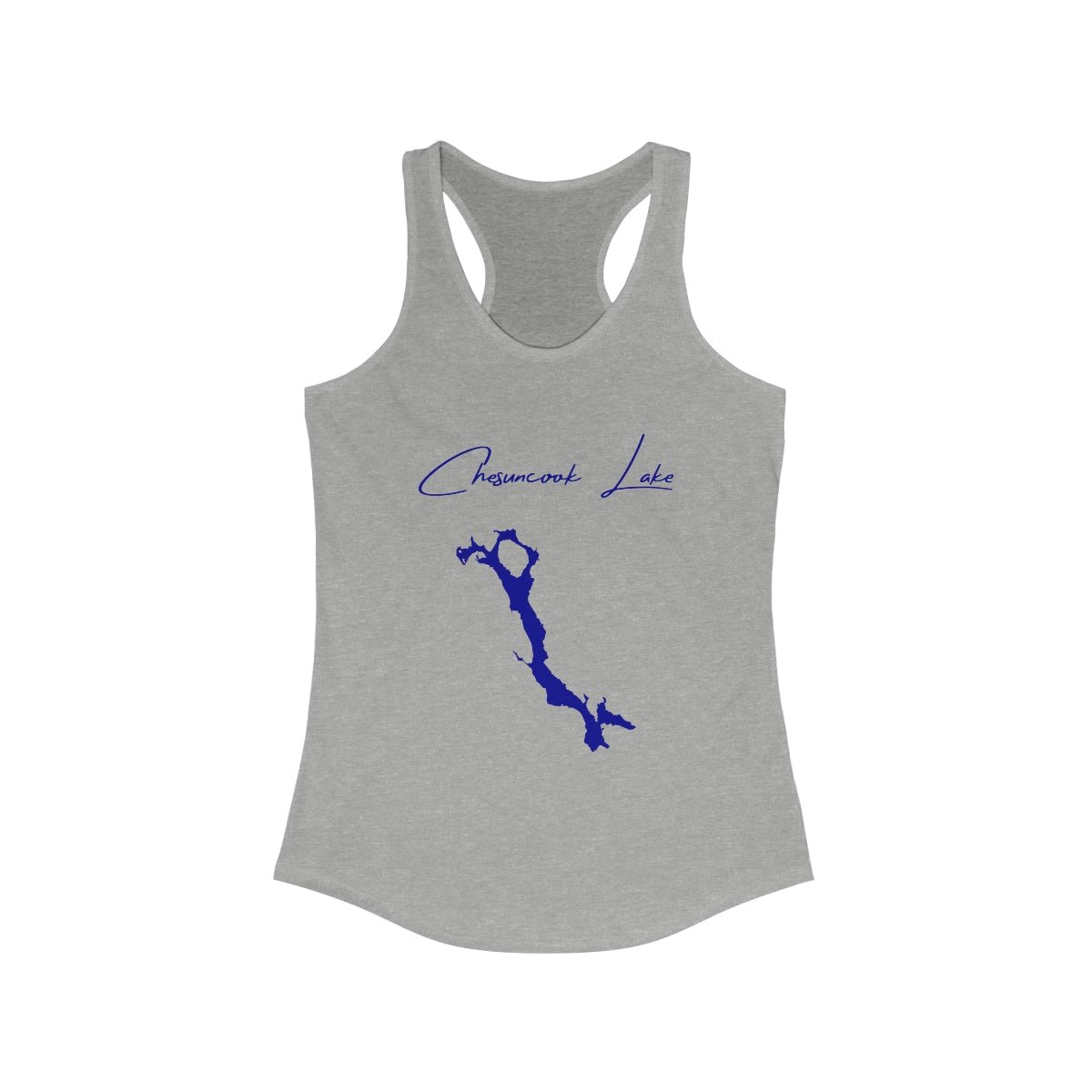 Maine  Chesuncook  Lake  Racerback-Tank  front  position  view  from  front  heather  grey.webp