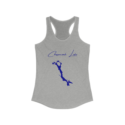 Maine  Chesuncook  Lake  Racerback-Tank  front  position  view  from  front  heather  grey.webp