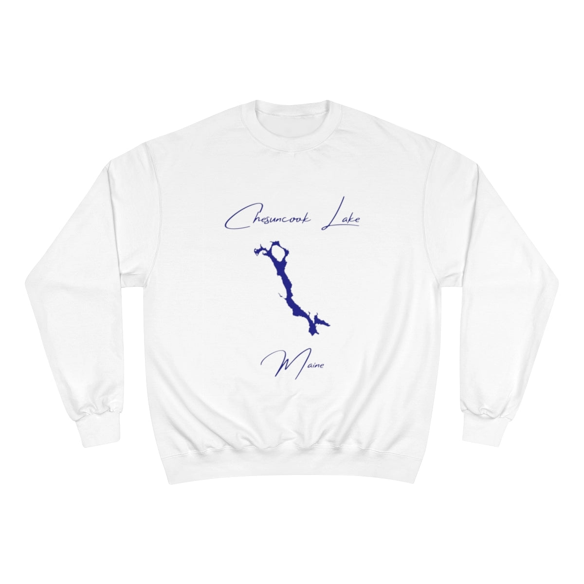 Maine  Chesuncook  Lake  Sweatshirt  front  position  view  from  front  white.webp