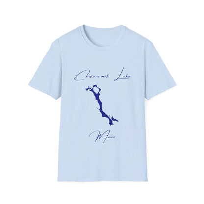 Maine  Chesuncook  Lake  T-shirt  front  position  view  from  front  light  blue.webp