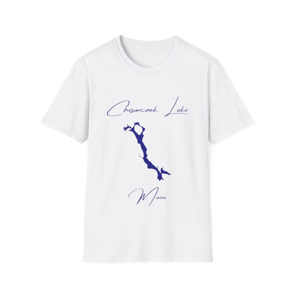 Maine  Chesuncook  Lake  T-shirt  front  position  view  from  front  white.webp