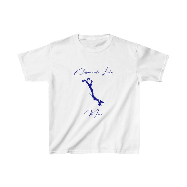 Maine  Chesuncook  Lake  Youth  T-shirt  front  position  view  from  front  white.webp