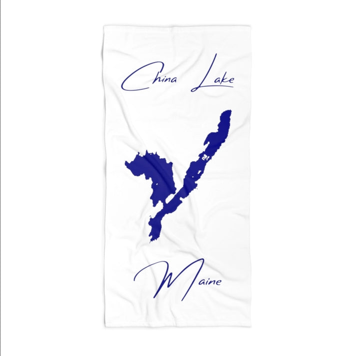 Maine  China  Lake  Beach  Towel  front  position  view  from  front  36  x  72.webp