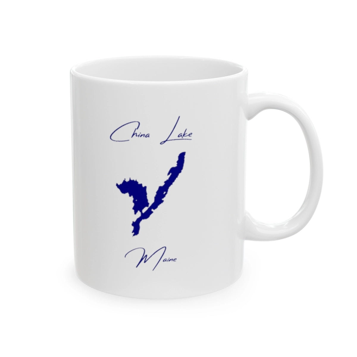 Maine  China  Lake  Ceramic  Mug  other  position  view  from  right  11oz.webp