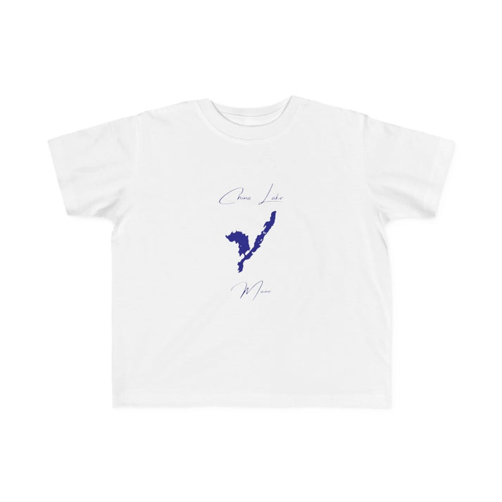 Maine  China  Lake  Toddler  T-shirt  front  position  view  from  front  white.webp