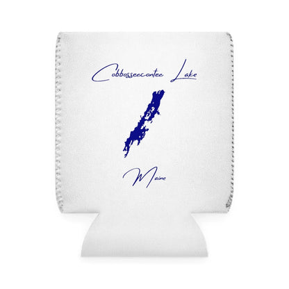 Maine  Cobbosseecontee  Lake  Can  Koozie  front  position  view  from  front-1  white.webp