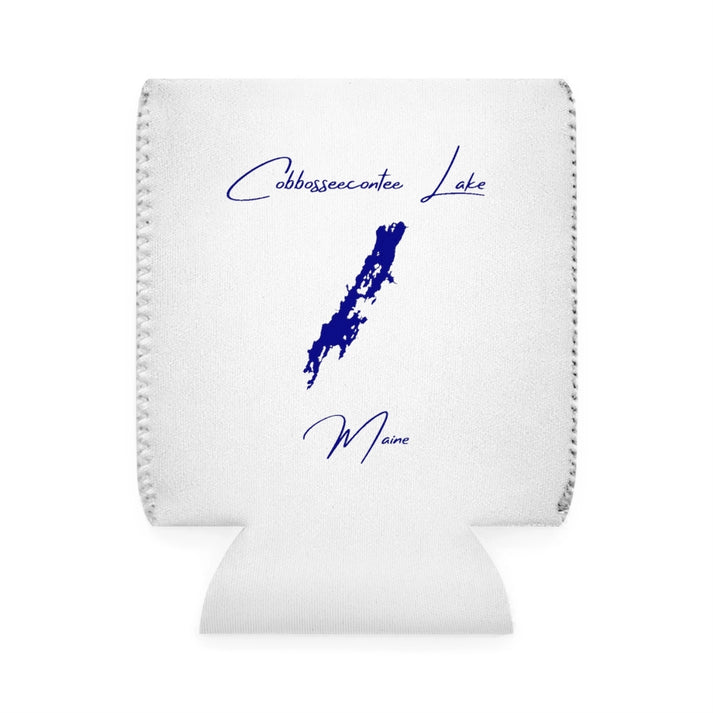 Maine  Cobbosseecontee  Lake  Can  Koozie  front  position  view  from  front-1  white.webp