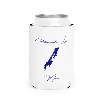 Maine  Cobbosseecontee  Lake  Can  Koozie  front  position  view  from  front-2  white.webp