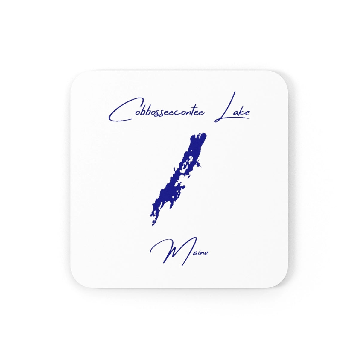 Maine  Cobbosseecontee  Lake  Coaster  Set  front  position  view  from  front  3.75  x  3.75.webp