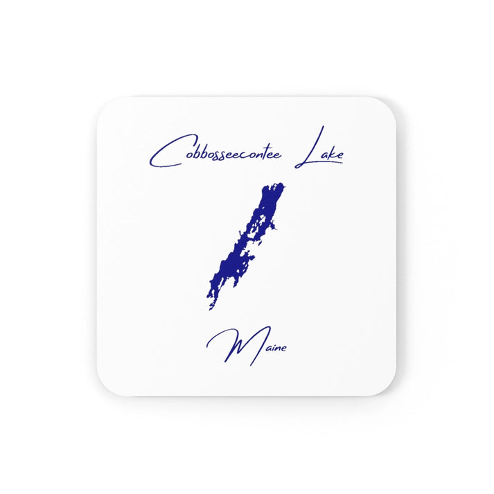 Maine  Cobbosseecontee  Lake  Coaster  Set  front  position  view  from  front  3.75  x  3.75.webp