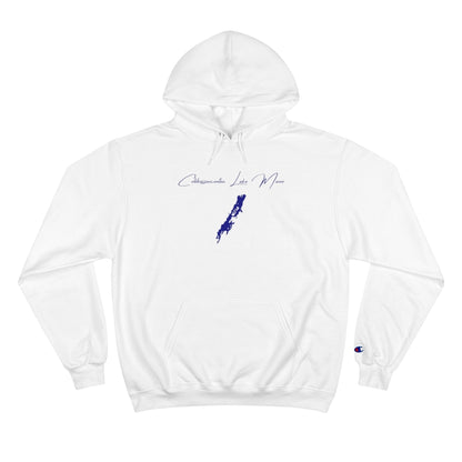 Maine  Cobbosseecontee  Lake  Hoodie  front  position  view  from  front  white.webp