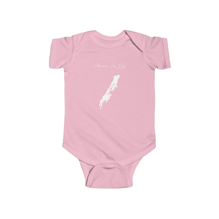 Maine  Cobbosseecontee  Lake  Onesie  front  position  view  from  front  pink.webp