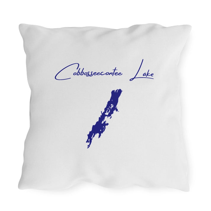 Maine  Cobbosseecontee  Lake  Outdoor  Pillow  back  position  view  from  back  20  x  20.webp