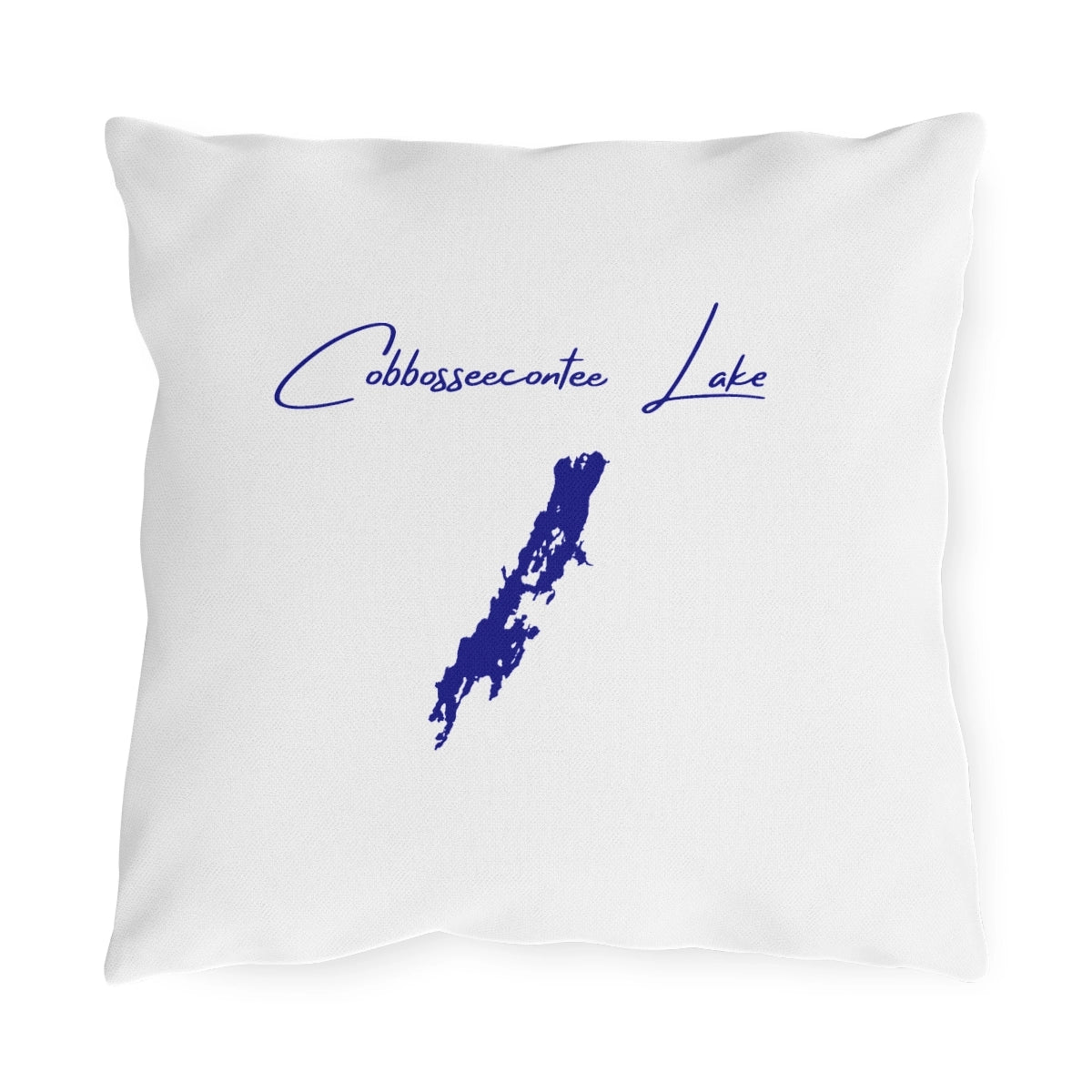 Maine  Cobbosseecontee  Lake  Outdoor  Pillow  front  position  view  from  front  16  x  16.webp