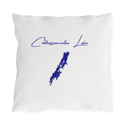 Maine  Cobbosseecontee  Lake  Outdoor  Pillow  front  position  view  from  front  16  x  16.webp