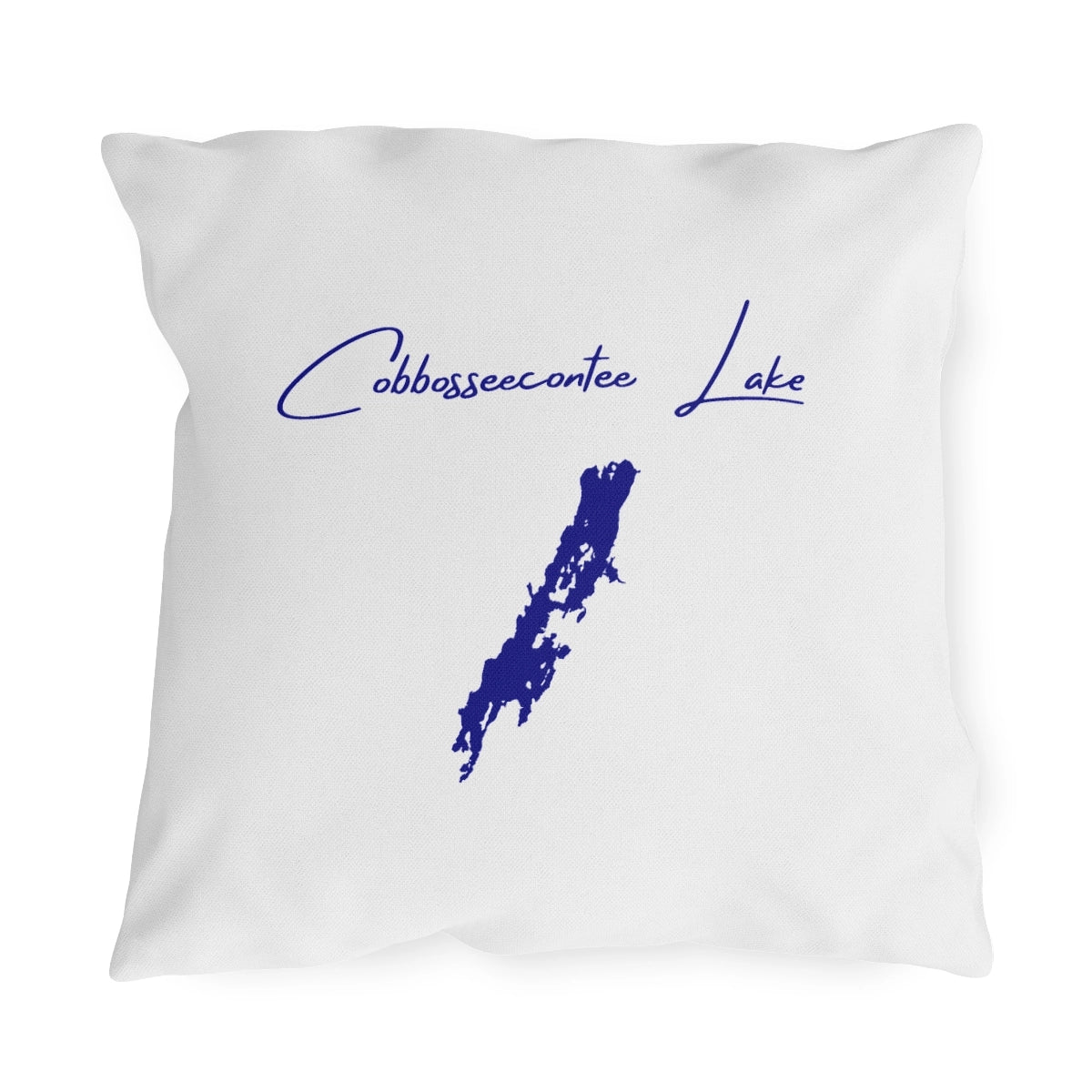 Maine  Cobbosseecontee  Lake  Outdoor  Pillow  front  position  view  from  front  18  x  18.webp