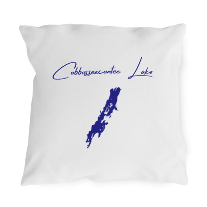 Maine  Cobbosseecontee  Lake  Outdoor  Pillow  front  position  view  from  front  18  x  18.webp