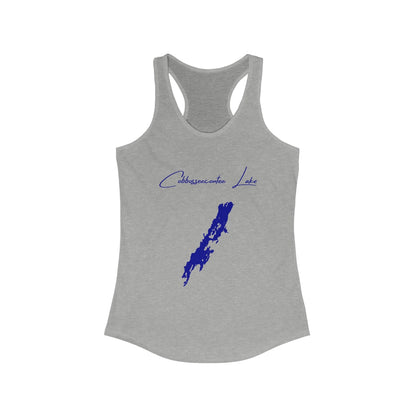 Maine  Cobbosseecontee  Lake  Racerback-Tank  front  position  view  from  front  heather  grey.webp