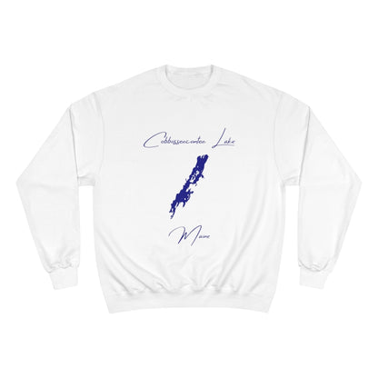 Maine  Cobbosseecontee  Lake  Sweatshirt  front  position  view  from  front  white.webp