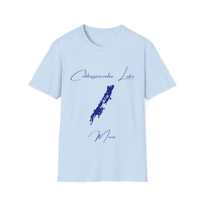 Maine  Cobbosseecontee  Lake  T-shirt  front  position  view  from  front  light  blue.webp