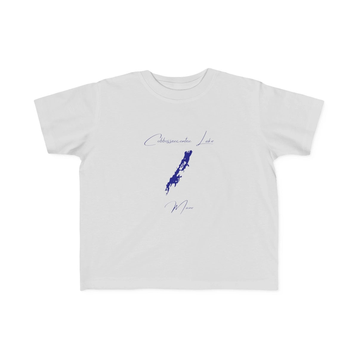 Maine  Cobbosseecontee  Lake  Toddler  T-shirt  front  position  view  from  front  silver.webp