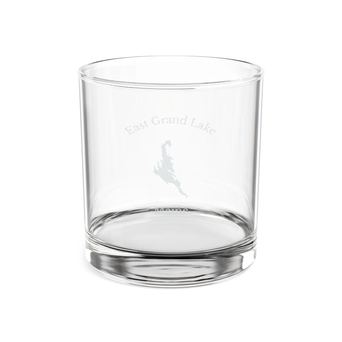 Maine  East  Grand  Lake  Engraved  Whiskey  Glass  other  position  view  from  front  10.5oz.webp